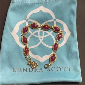 Kendra Scott purple and gold bracelet